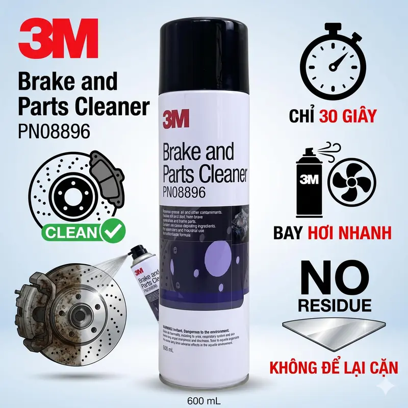 Dung Dịch Vệ Sinh Phanh 3M Brake and Parts Cleaner PN08896