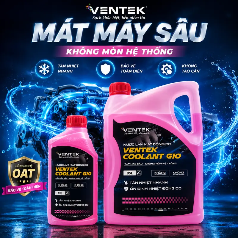 Nước làm mát động cơ Ventek Coolant G10