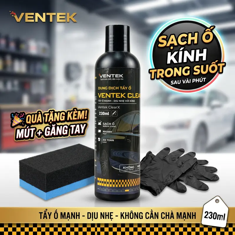 Dung dịch tẩy ố kính VENTEK ClearX 230ml