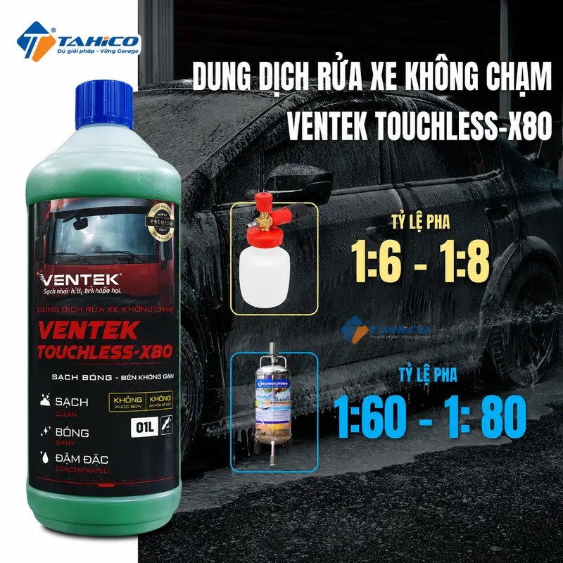 Dung dịch không chạm xe tải VENTEK TOUCHLESS-X80