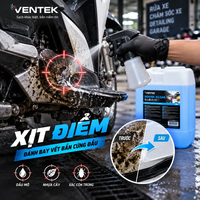 Dung dịch tẩy đa năng VENTEK 3CLEAN 5L 20L